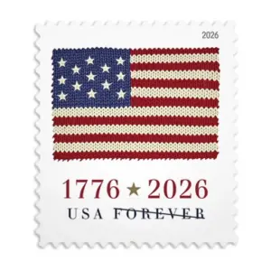 Forever Stamps 2026 U.S. Flag-250th Anniversary, First-Class Postage
