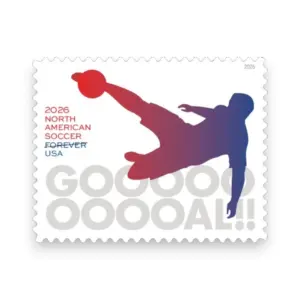 Forever Stamps 2026 North American Soccer-Sports Theme, First-Class Postage
